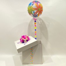 Bright Flower Deco Bubble Balloon in a Box